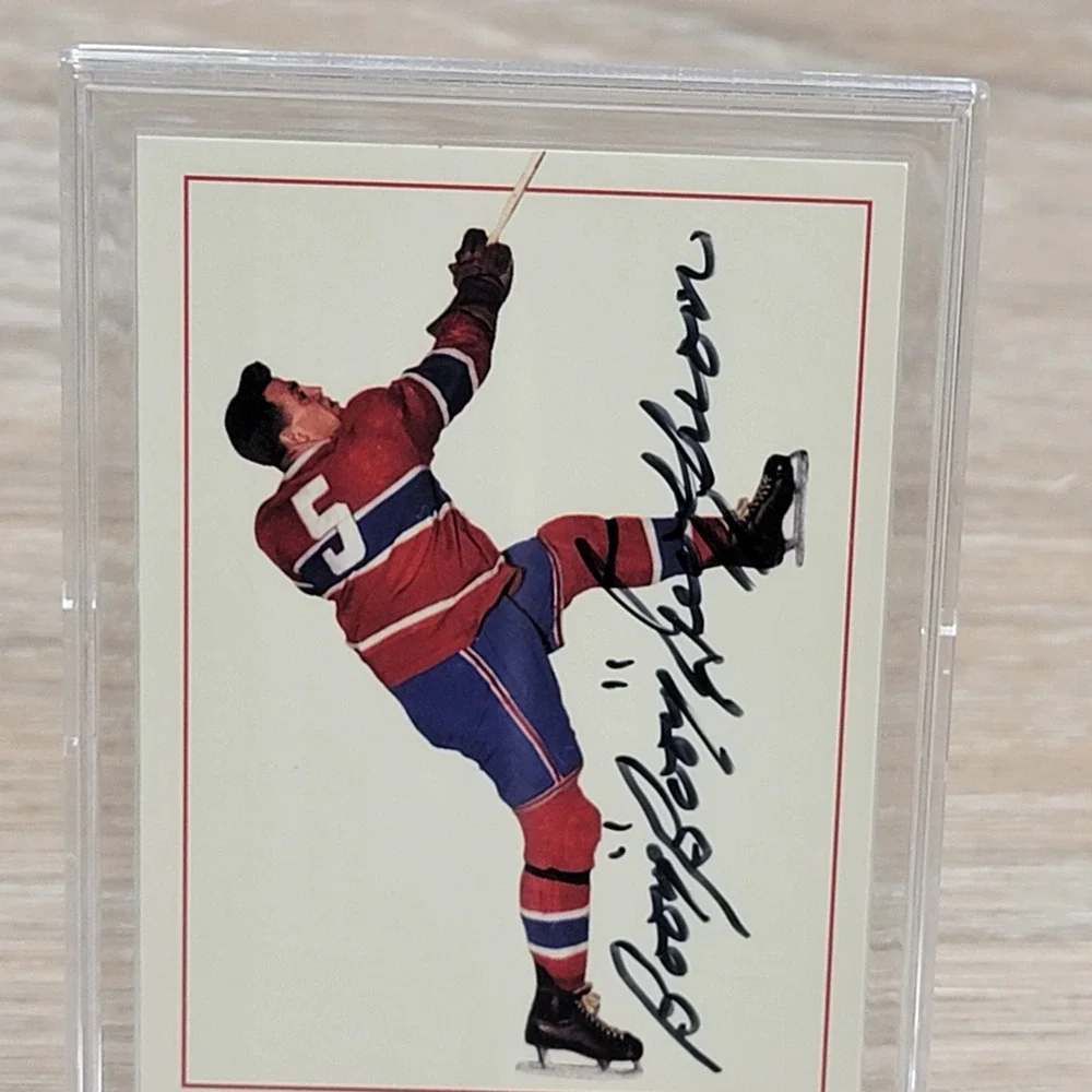 Parkhurst Lucky Autograph Card Boom Boom Geoffrion 883/956 Hockey Signed